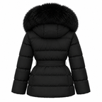 The Luxe Cropped Fur Puffer
