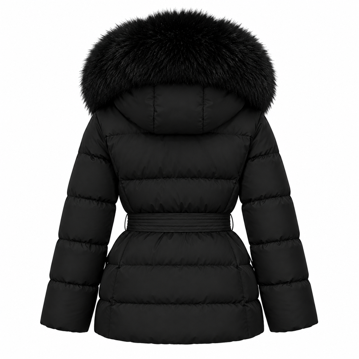 The Luxe Cropped Fur Puffer