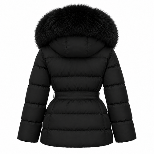 The Luxe Cropped Fur Puffer