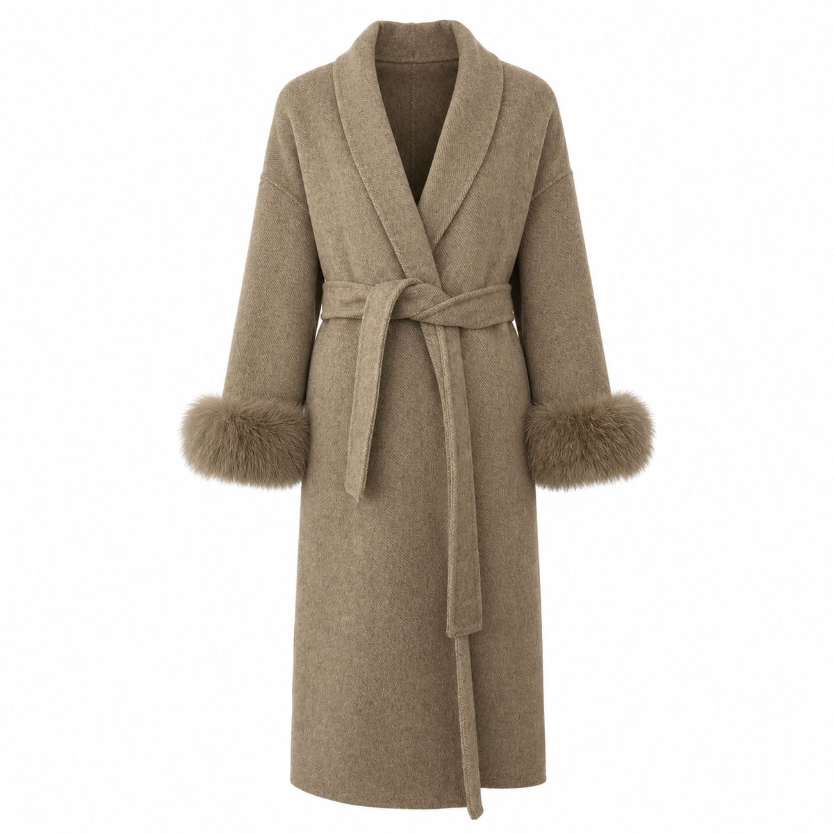 Luxe Fur Long Coat