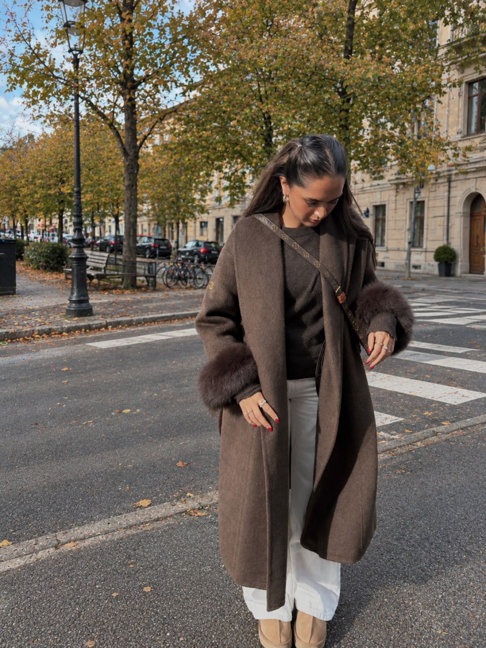 Luxe Fur Long Coat