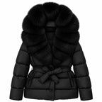 The Luxe Cropped Fur Puffer
